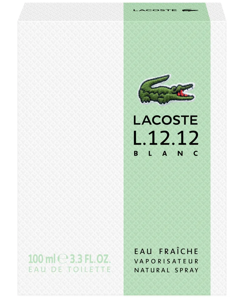 Men's L.12.12 Blanc Eau Fraiche Eau de Toilette, 3.3 oz.