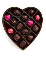 Godiva Valentine's Day Heart Assorted Dark Chocolate Gift Box, 14 Pieces