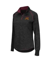 Women's Colosseum Minnesota Gophers Bikram Raglan Quarter-Zip Top