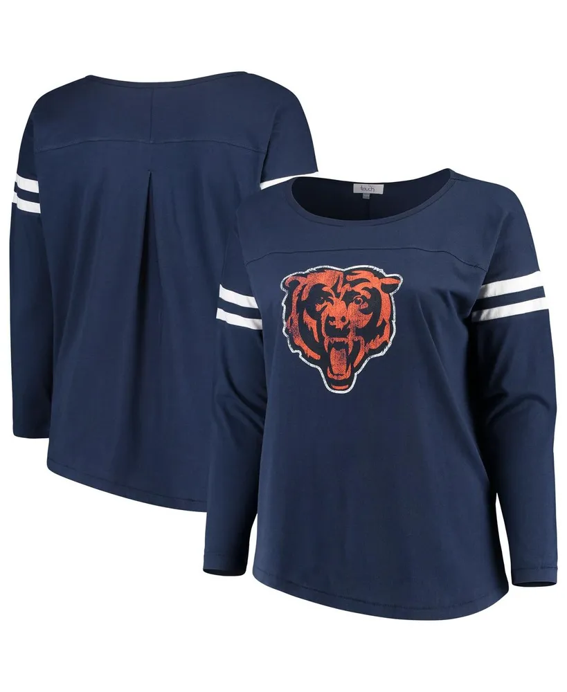 New England Patriots Nike Women's Prime Split Long Sleeve T-Shirt - Navy