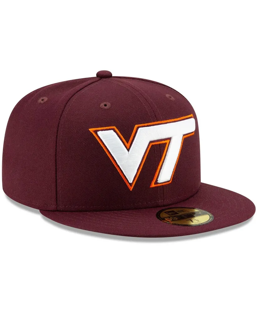 Men's Maroon Virginia Tech Hokies Basic 59FIFTY Team Fitted Hat