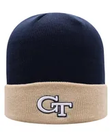 Men's Navy and Gold Georgia Tech Yellow Jackets Core 2-Tone Cuffed Knit Hat