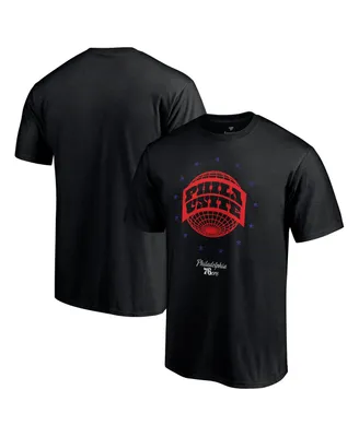 Men's Black Philadelphia 76Ers Phila Unite Hometown Collection T-shirt