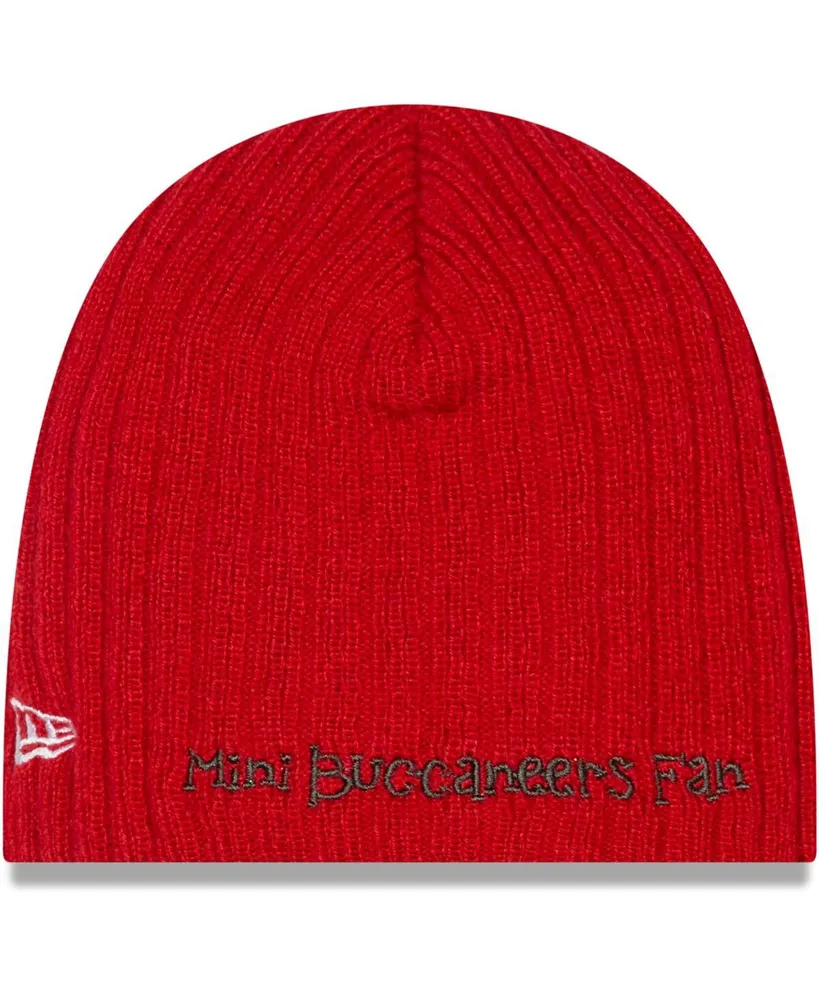 Infant Boys and Girls Red Tampa Bay Buccaneers Mini Fan Beanie