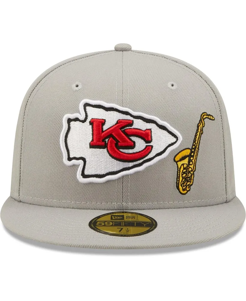 Men's Gray Kansas City Chiefs Describe 59FIFTY Fitted Hat