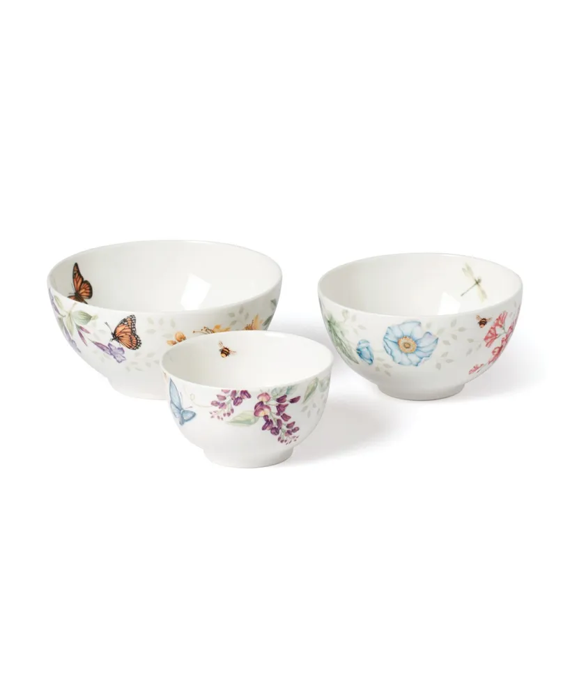 Lenox Butterfly Meadow Porcelain Fruit Bowls, Set of 4