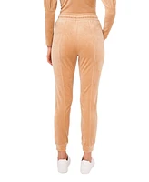 1.state Women's Velour Drawstring Waist Pull on Pants