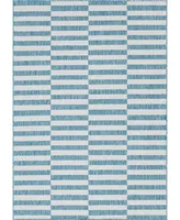 Bayshore Home Outdoor Banded Striped 7' x 10' Area Rug