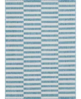 Bayshore Home Outdoor Banded Striped 8' x 11'4" Area Rug