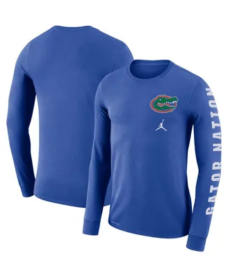 Men's Jordan Royal Florida Gators Local Mantra Performance Long Sleeve T-shirt