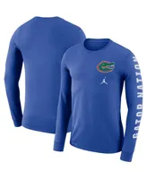 Men's Jordan Royal Florida Gators Local Mantra Performance Long Sleeve T-shirt