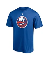 Men's Fanatics Glenn Resch Royal New York Islanders Authentic Stack Retired Player NickName and Number T-shirt