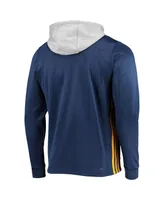 Men's adidas Navy Nashville Predators Skate Lace Aeroready Pullover Hoodie