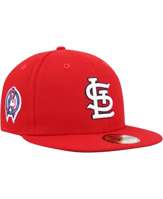 Men's New Era Red St. Louis Cardinals 9/11 Memorial Side Patch 59Fifty Fitted Hat