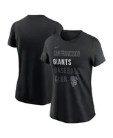 Women's Nike Black San Francisco Giants Baseball Club T-shirt