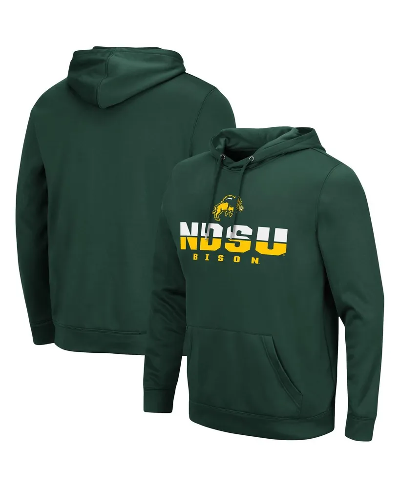 Men's Colosseum Green Ndsu Bison Lantern Pullover Hoodie