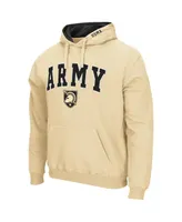 Men's Colosseum Gold Army Black Knights Arch and Logo 3.0 Pullover Hoodie