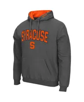 Men's Colosseum Charcoal Syracuse Orange Arch and Logo 3.0 Pullover Hoodie