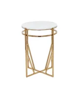 Iron Contemporary Accent Table - Gold