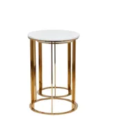 Iron Contemporary Accent Table, Set of 2 - Gold