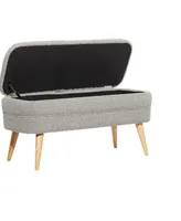 Wood Contemporary Storage Bench