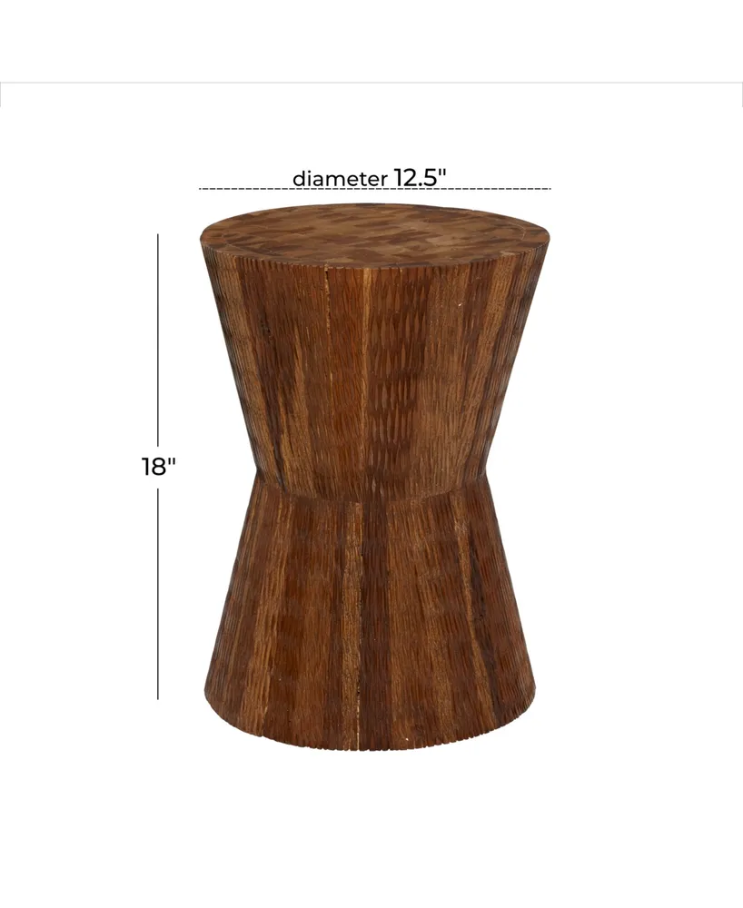 Teak Wood Contemporary Stool