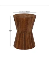 Teak Wood Contemporary Stool