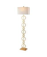 Selina Iron Ogee Trellis Modern Led Floor Lamp