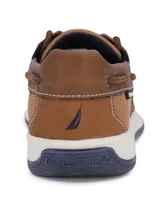 Nautica Little Boys Slip-On Boat Shoe with Decorative Laces