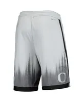 Men's Gray, Black Oregon Ducks Limited Performance Basketball Shorts