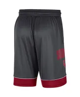 Men's Charcoal, Crimson Oklahoma Sooners Fast Break Performance Shorts