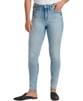 Silver Jeans Co. Women's Infinite Fit One Size Fits Four High Rise Skinny Jeans