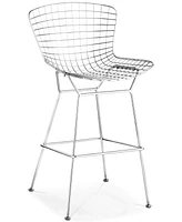 Zuo Wire Bar Chair, Set of 2 - Silver