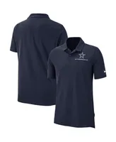 Men's Nike Navy Dallas Cowboys Sideline Elite Performance Polo