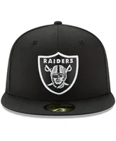 Men's New Era Black Las Vegas Raiders Omaha 59FIFTY Fitted Hat