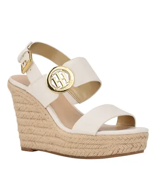 Tommy Hilfiger Women's Kahdy Logo Wedge Sandals