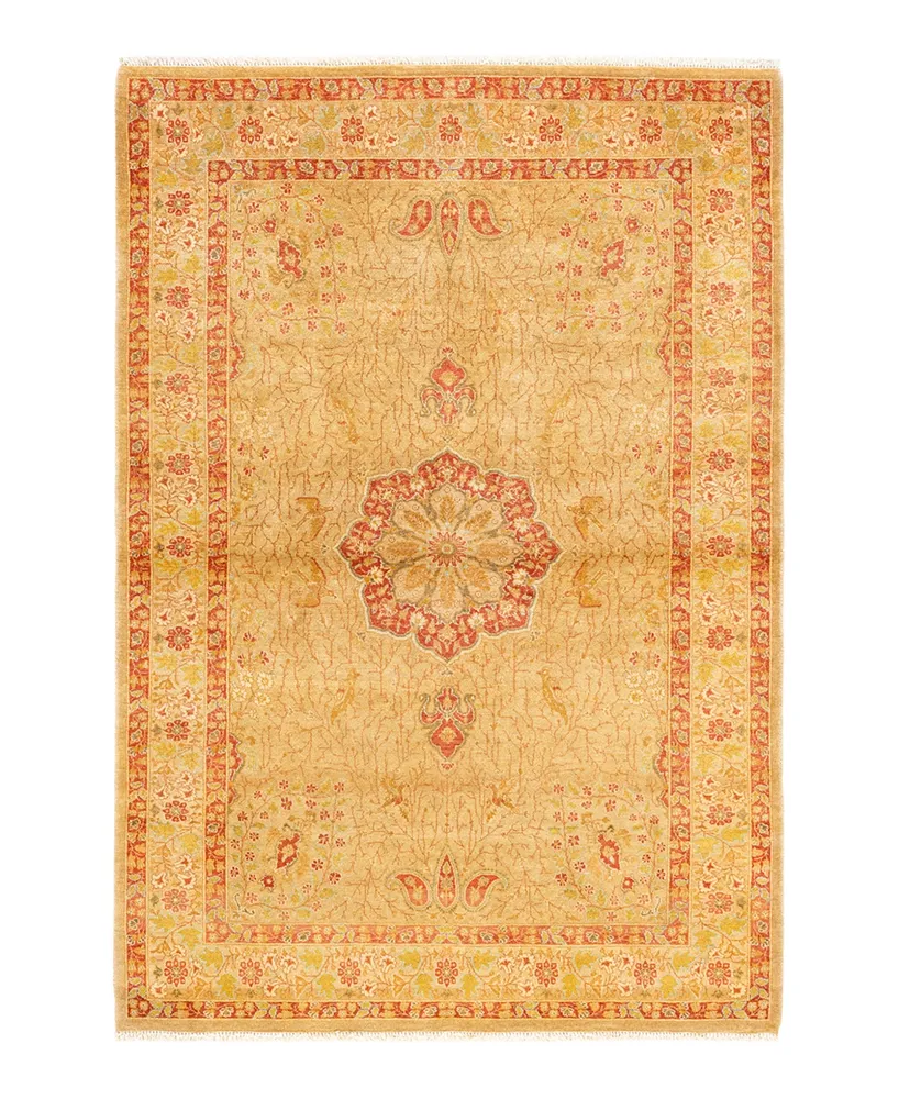 Adorn Hand Woven Rugs Mogul M135927 4'2" x 6'1" Area Rug