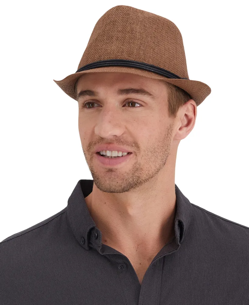 Levi's Men's Paper Straw Vintage-Inspired Fedora Hat