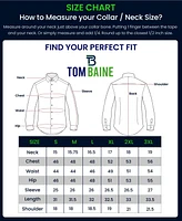 Tom Baine Men's Slim Fit Performance Solid Button Down Shirt