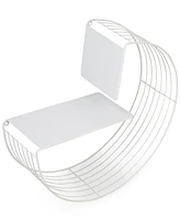 Honey Can Do Floating Circular Decorative Metal Wall Shelf