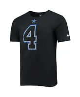 Men's Nike Dak Prescott Black Dallas Cowboys Name and Number T-shirt