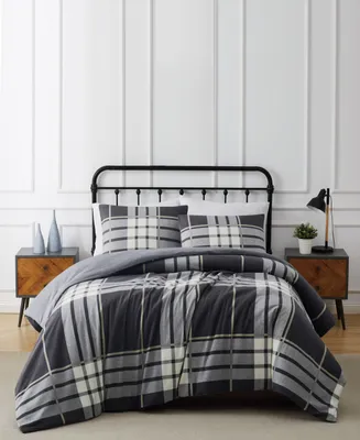 Truly Soft Milo Plaid 2 Piece Flannel Comforter Set, Twin Xl