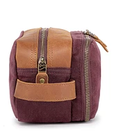 Tsd Brand Turtle Ridge Waxed Canvas Toiletry Bag