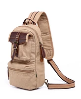 Tsd Brand Turtle Ridge Canvas Sling Bag