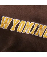 Women's Stadium Athletic Brown Wyoming Cowboys Big Logo Pullover Hoodie