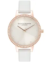 Olivia Burton Women's Classics Blush Leather Strap Watch 34mm