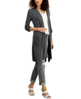 I.n.c. International Concepts Women's Ribbed Cardigan, Created for Macy's