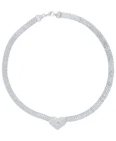 Macy's Women's Diamond Accent Heart Necklace