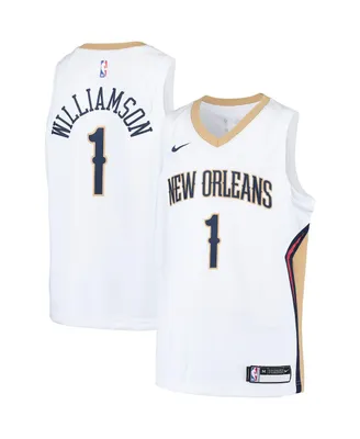 Big Boys Nike Zion Williamson White New Orleans Pelicans Swingman Player Jersey