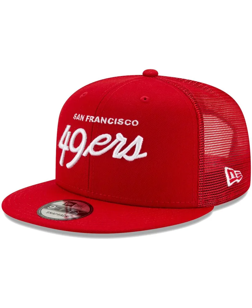 New Era 9Fifty San Francisco 49ers Logo Patch Snapback Hat - Red